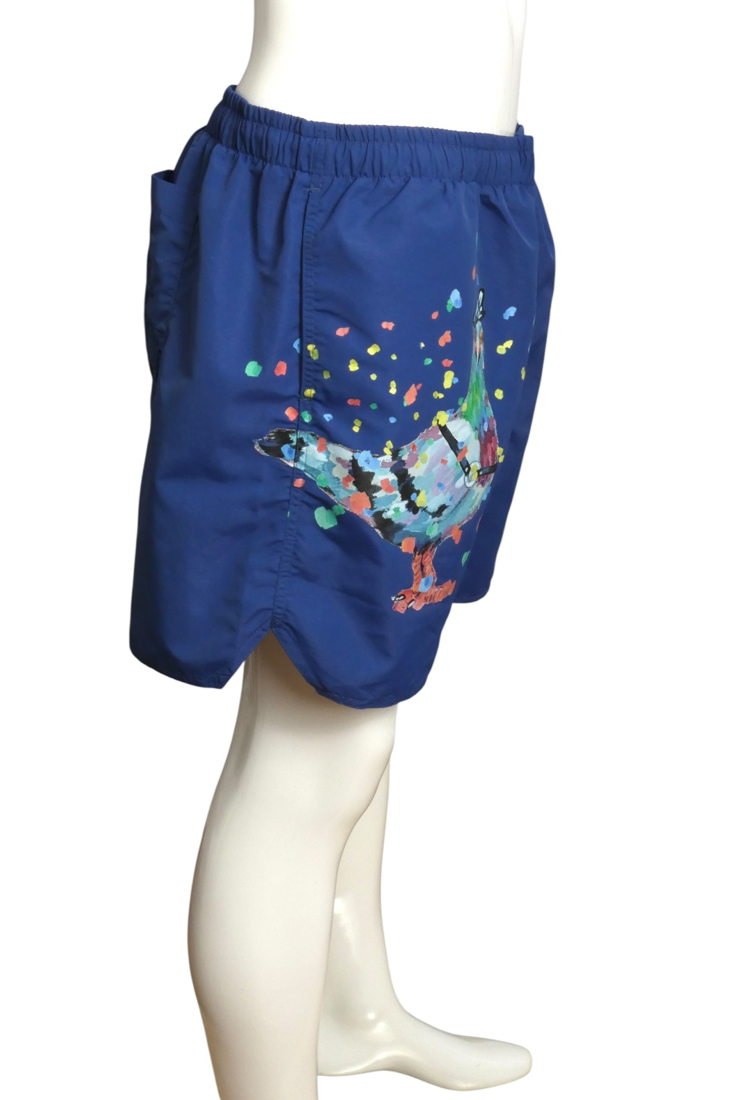 JW ANDERSON- NWT Blue Pigeon Harness Swim Shorts, Size Large