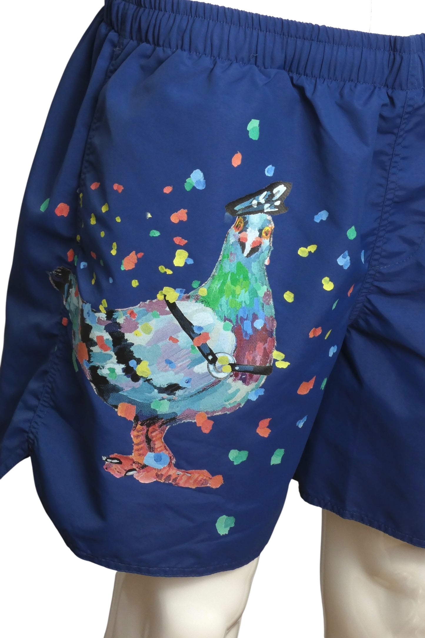 JW ANDERSON- NWT Blue Pigeon Harness Swim Shorts, Size Large