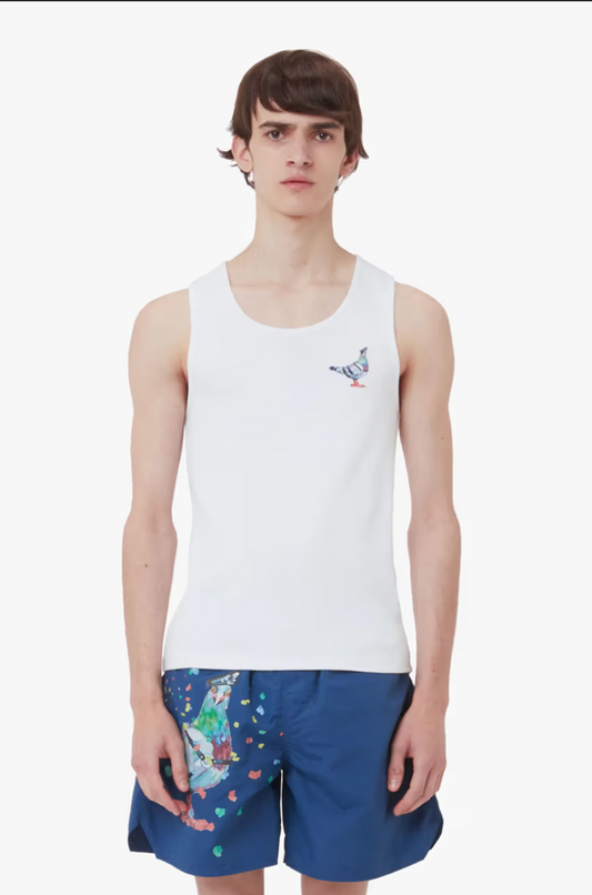 JW ANDERSON- NWT Blue Pigeon Harness Swim Shorts, Size Large