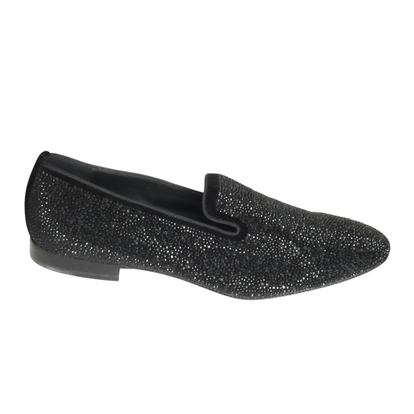 Crystal & Velvet Slippers, Size 13