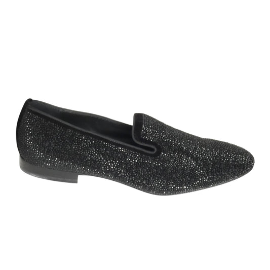 Crystal & Velvet Slippers, Size 13