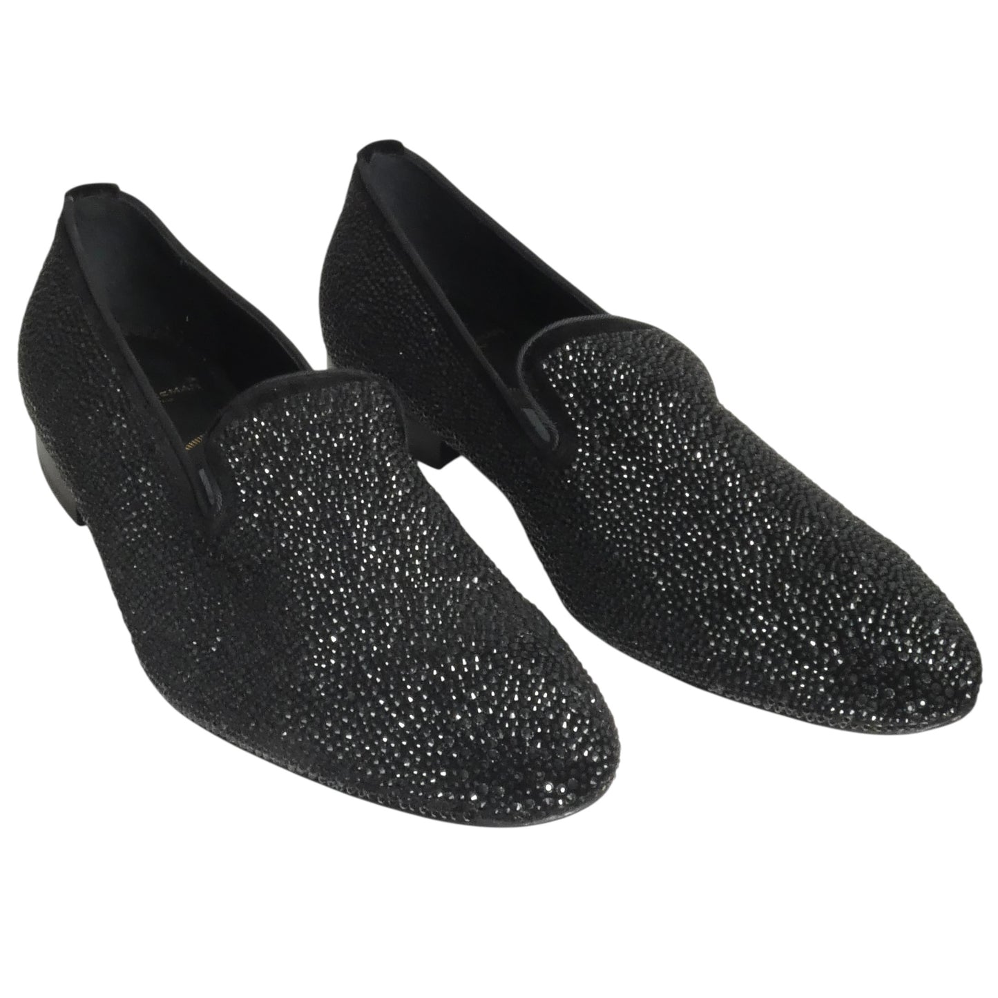 Crystal & Velvet Slippers, Size 13