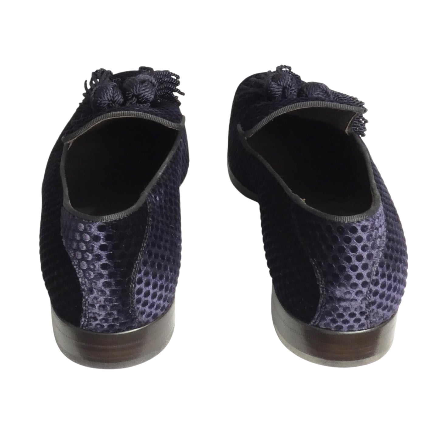 Velvet Brocade Slippers, Size 12