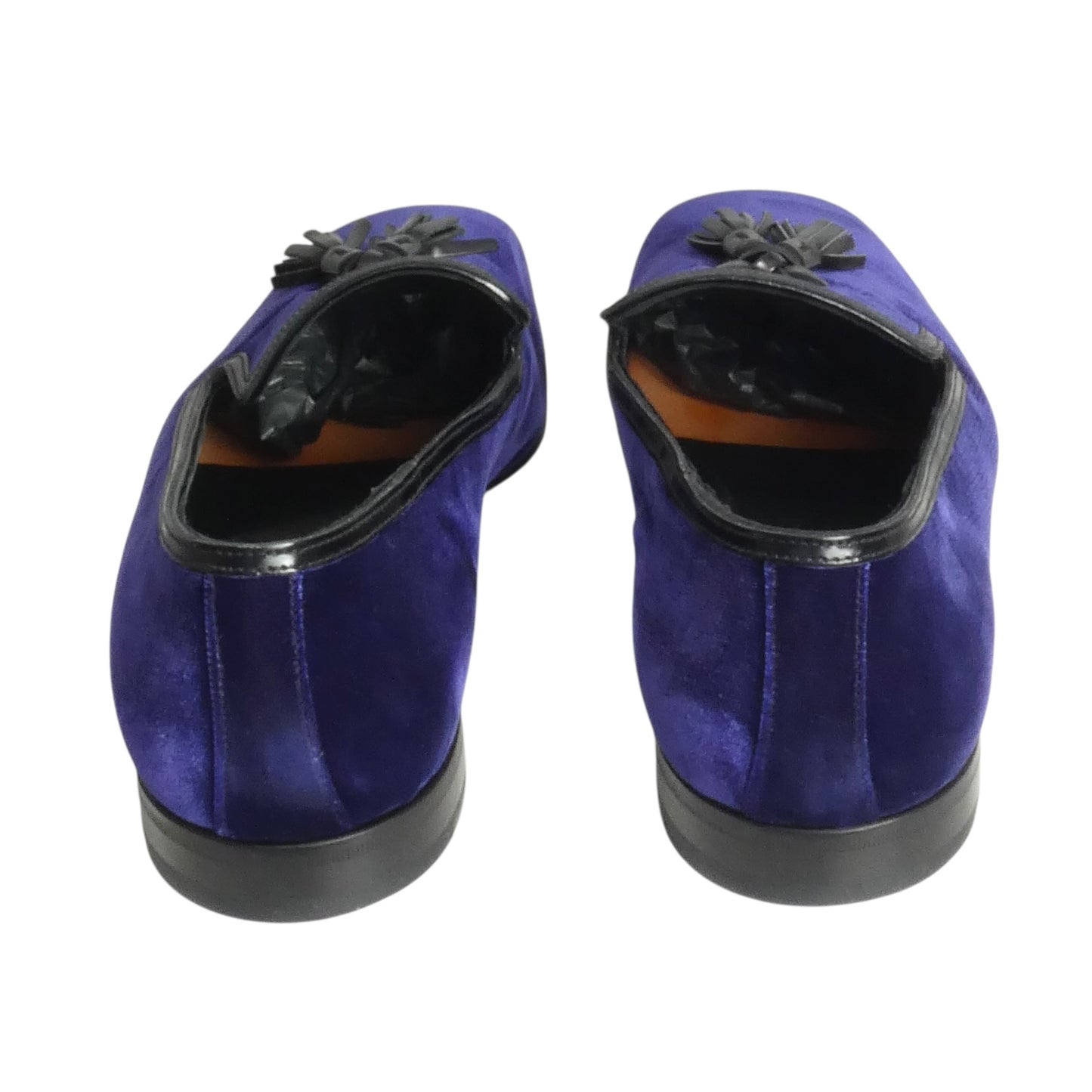 Velvet Tassle Slippers, Size 11