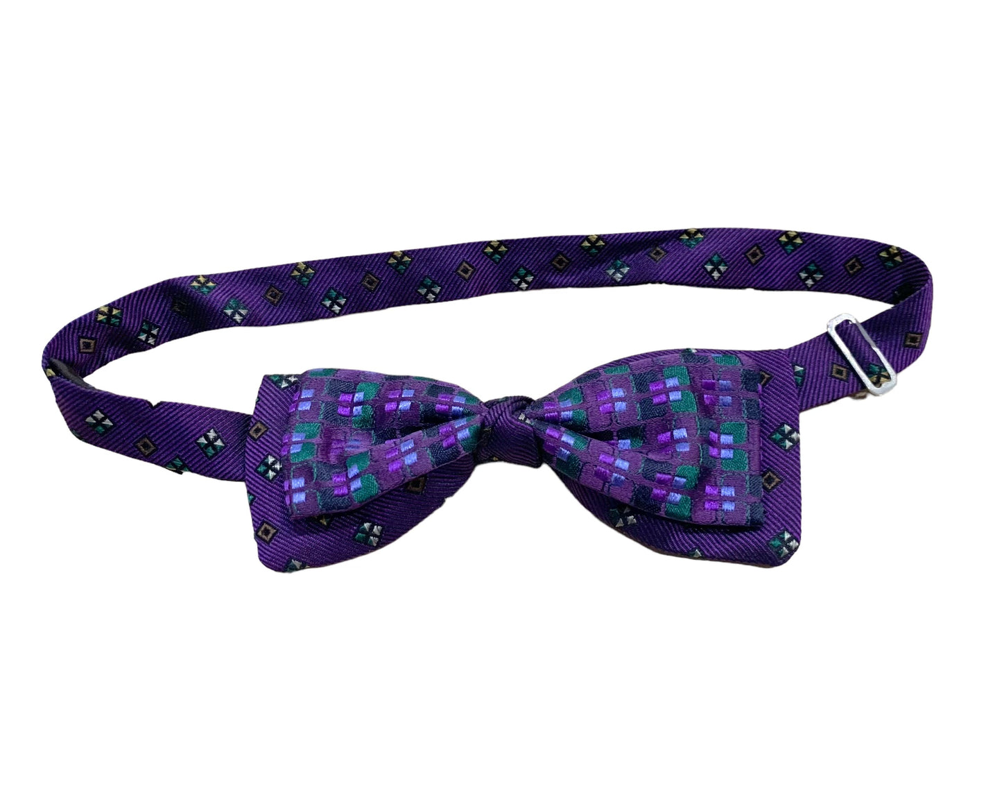 ETRO- Purple Silk Brocade Bowtie