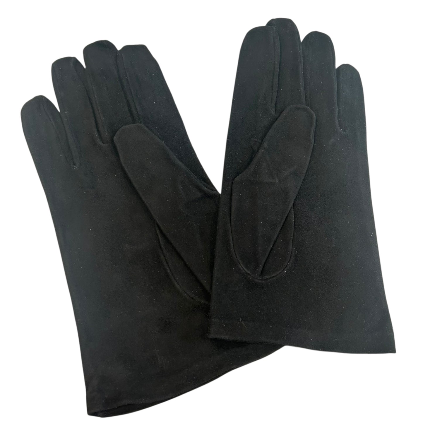 1990s Embroidered Suede Gloves, Size 9