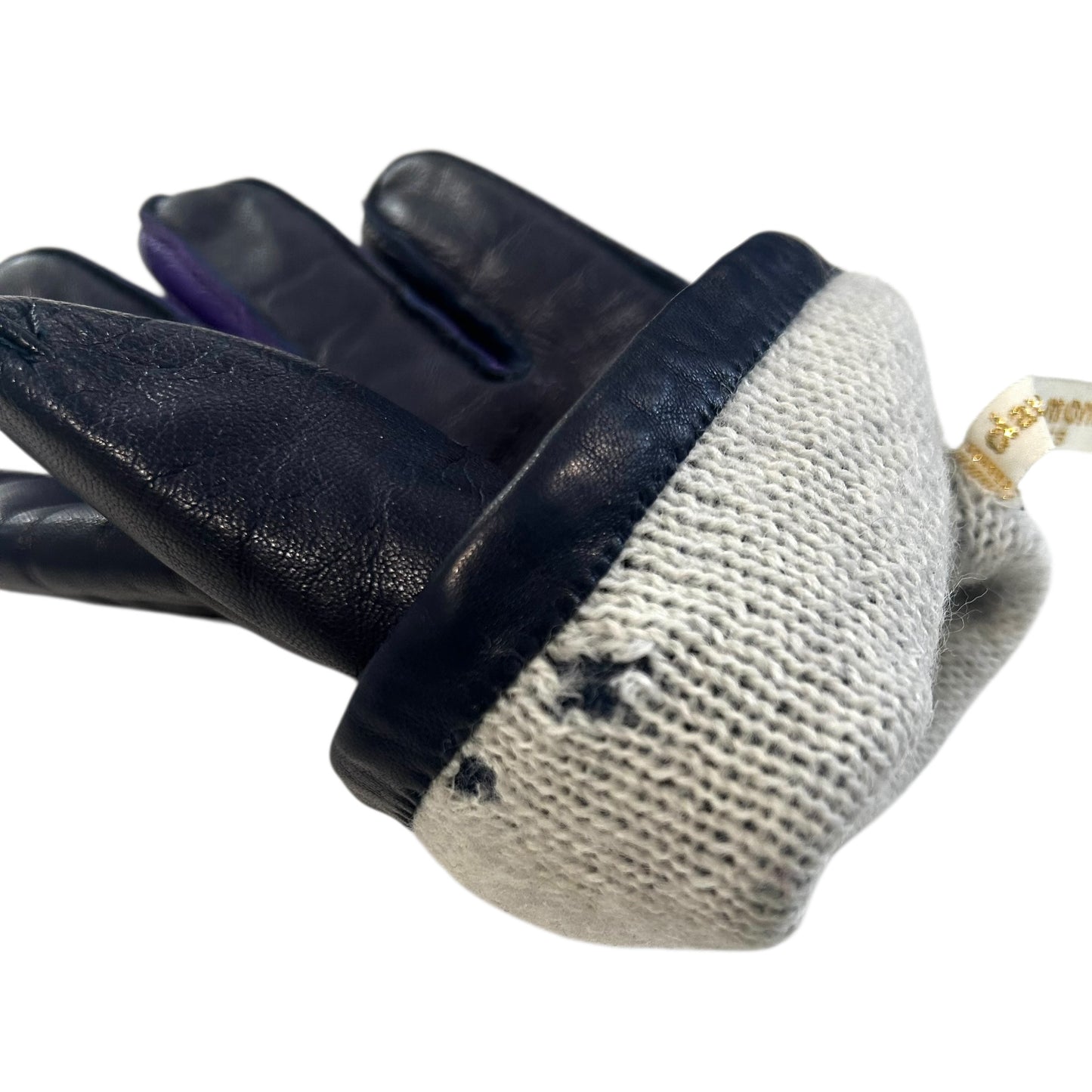1990s Colorblock Leather Gloves, Size 9