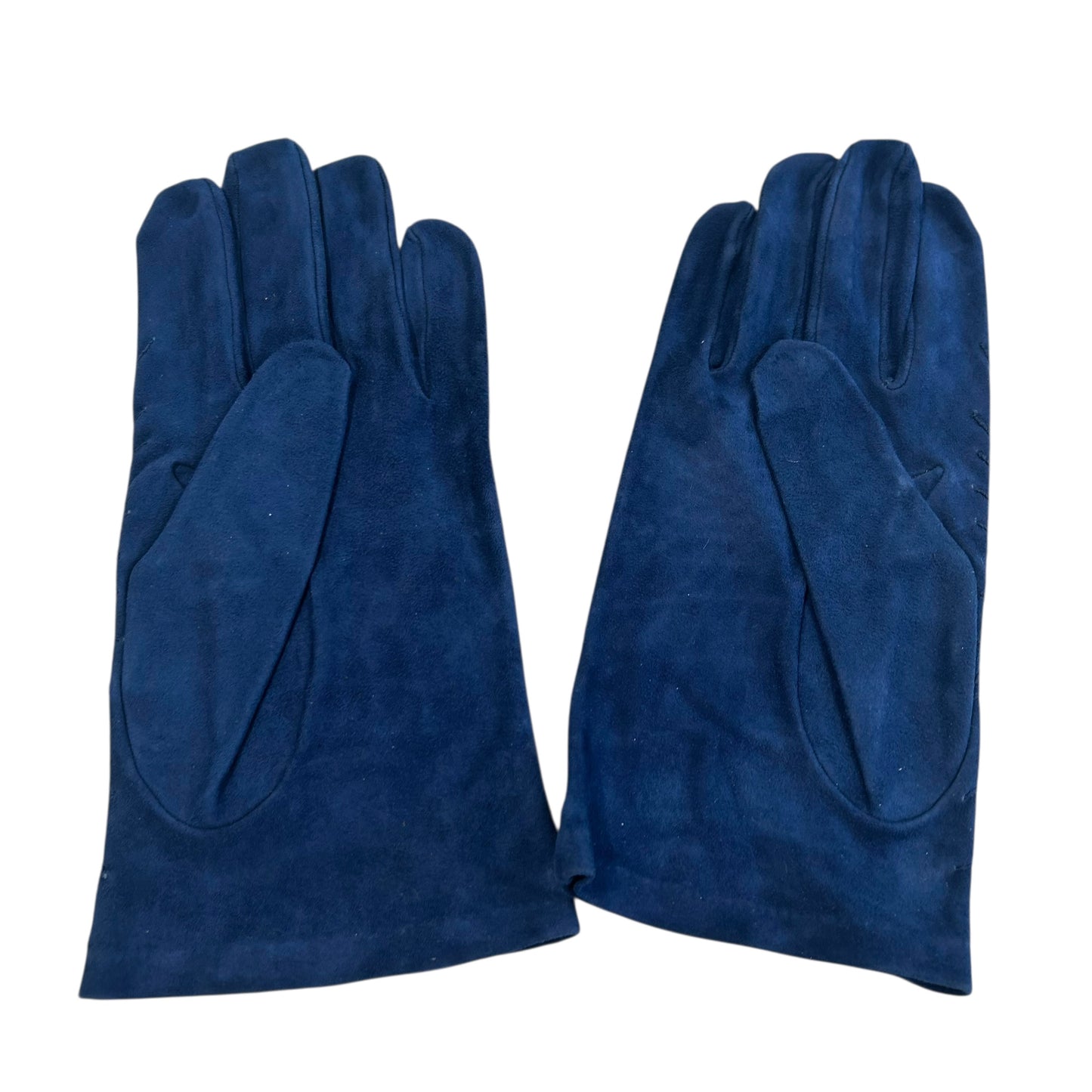 1990s Embroidered Suede Gloves, Size 8.5