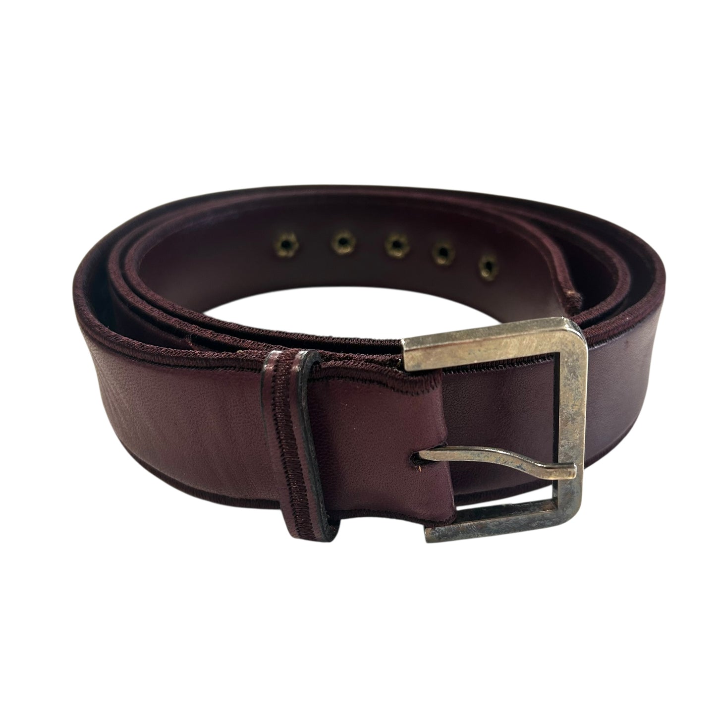 1990s Leather Belt, Waist 48"