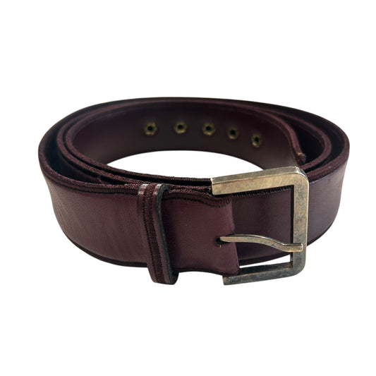 1990s Leather Belt, Waist 48"