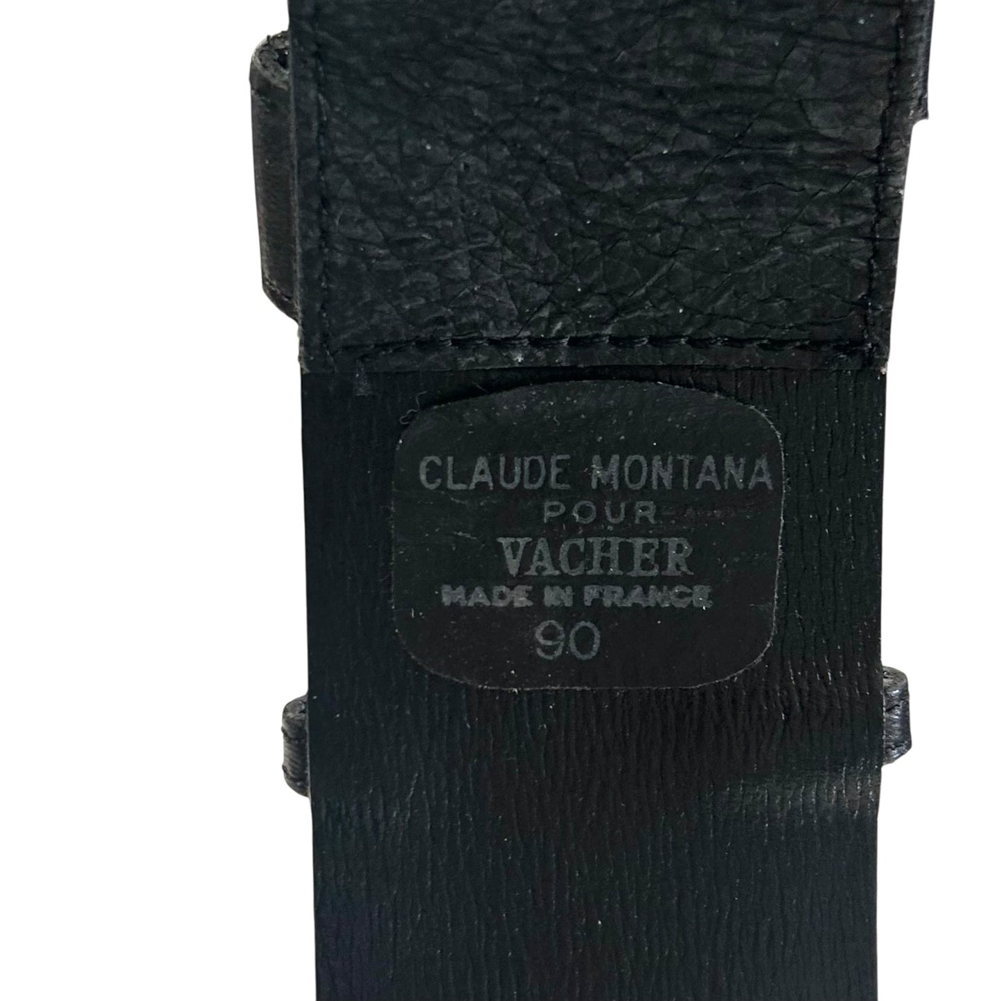 1990s Leather Strap Belt, Waist 35"