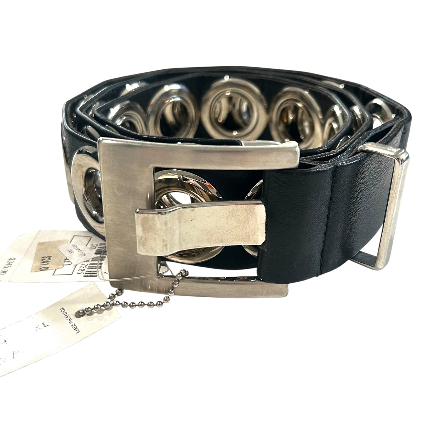 2005 NWT Leather & Metal Belt, Waist 40"