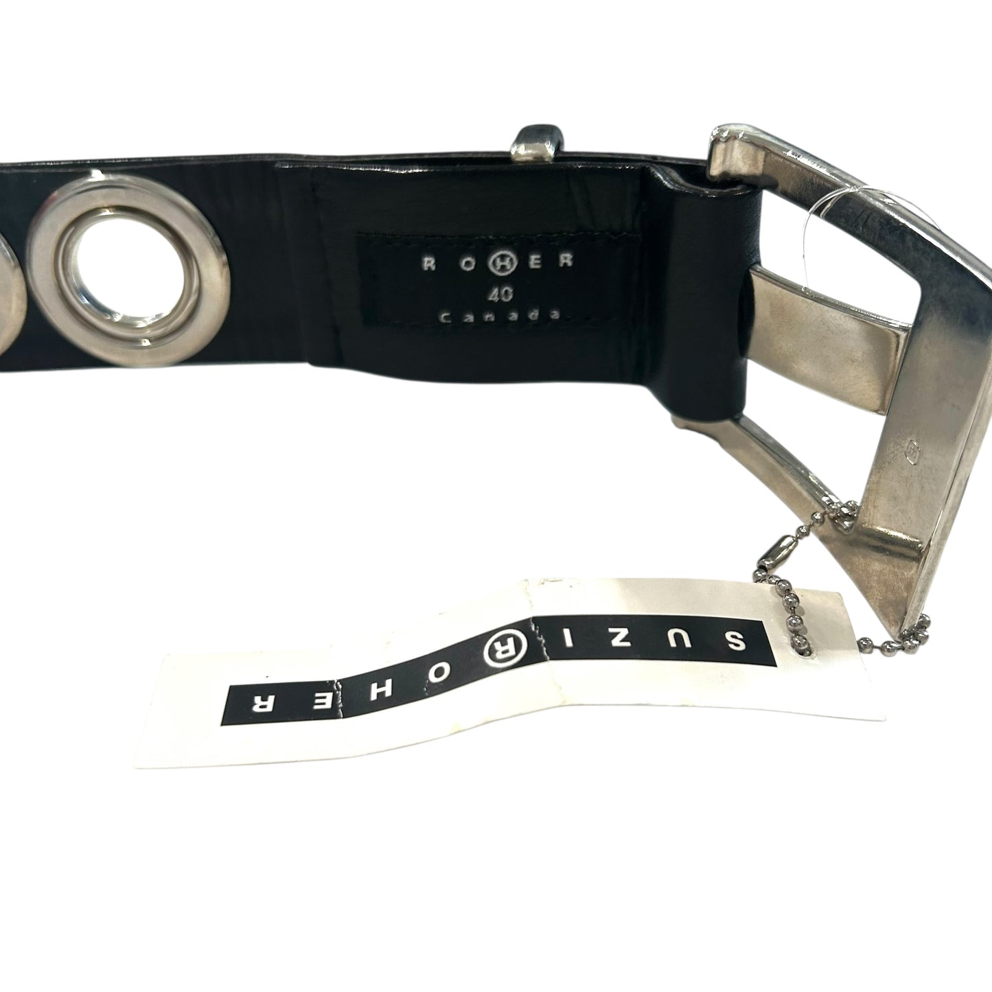 2005 NWT Leather & Metal Belt, Waist 40"