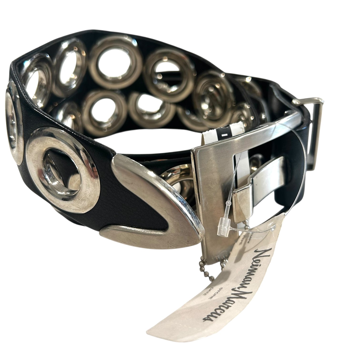 2005 NWT Leather & Metal Belt, Waist 40"