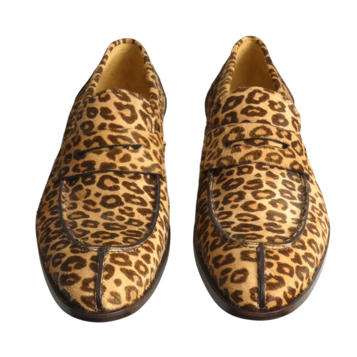 Spotted Calfskin Loafers, Size 12