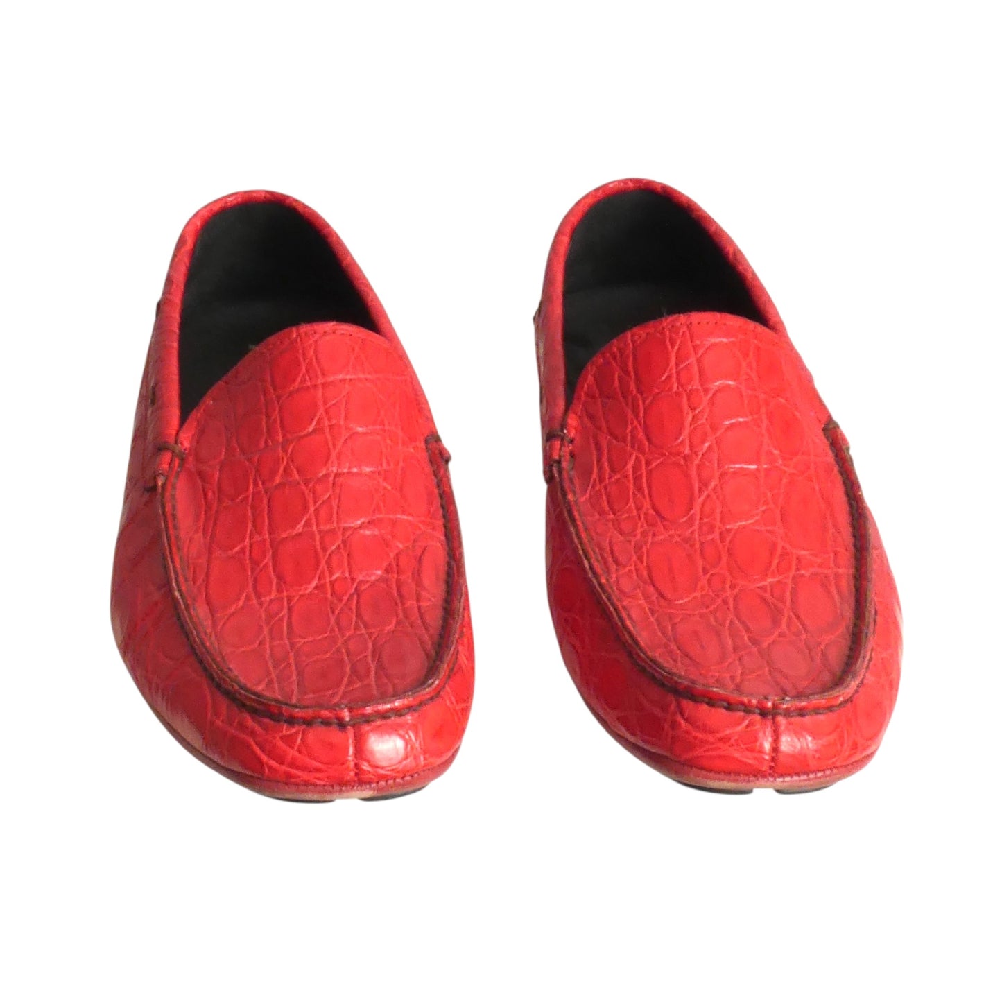 Pressed Leather Driving Moccasins, Size 11