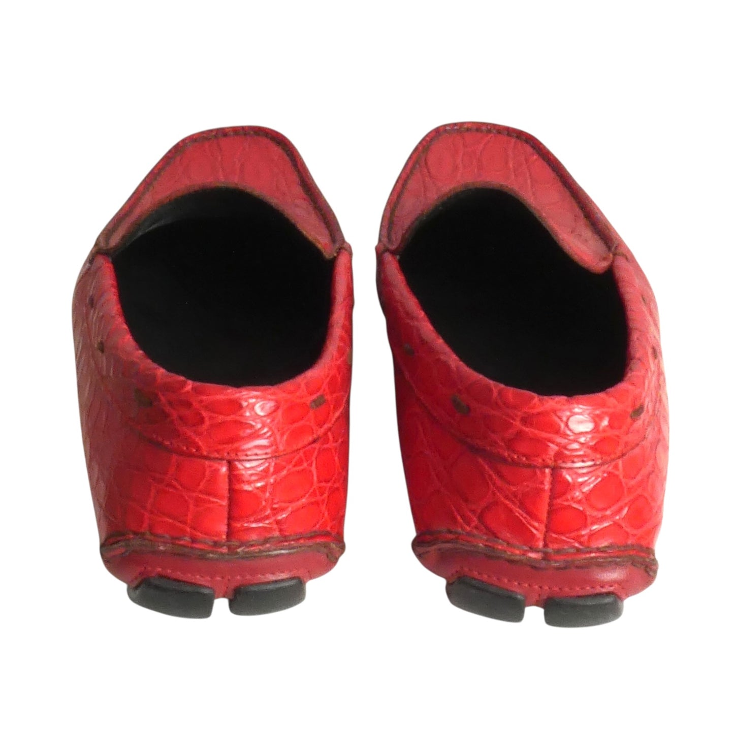 Pressed Leather Driving Moccasins, Size 11