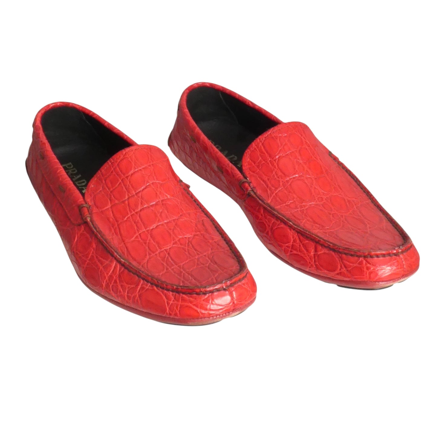 Pressed Leather Driving Moccasins, Size 11