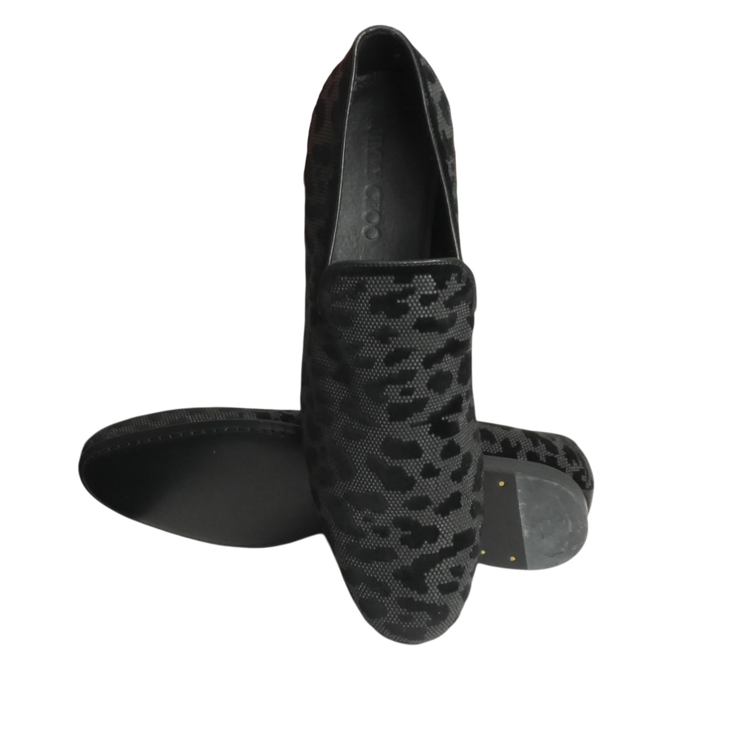Spotted Brocade Slippers, Size 13