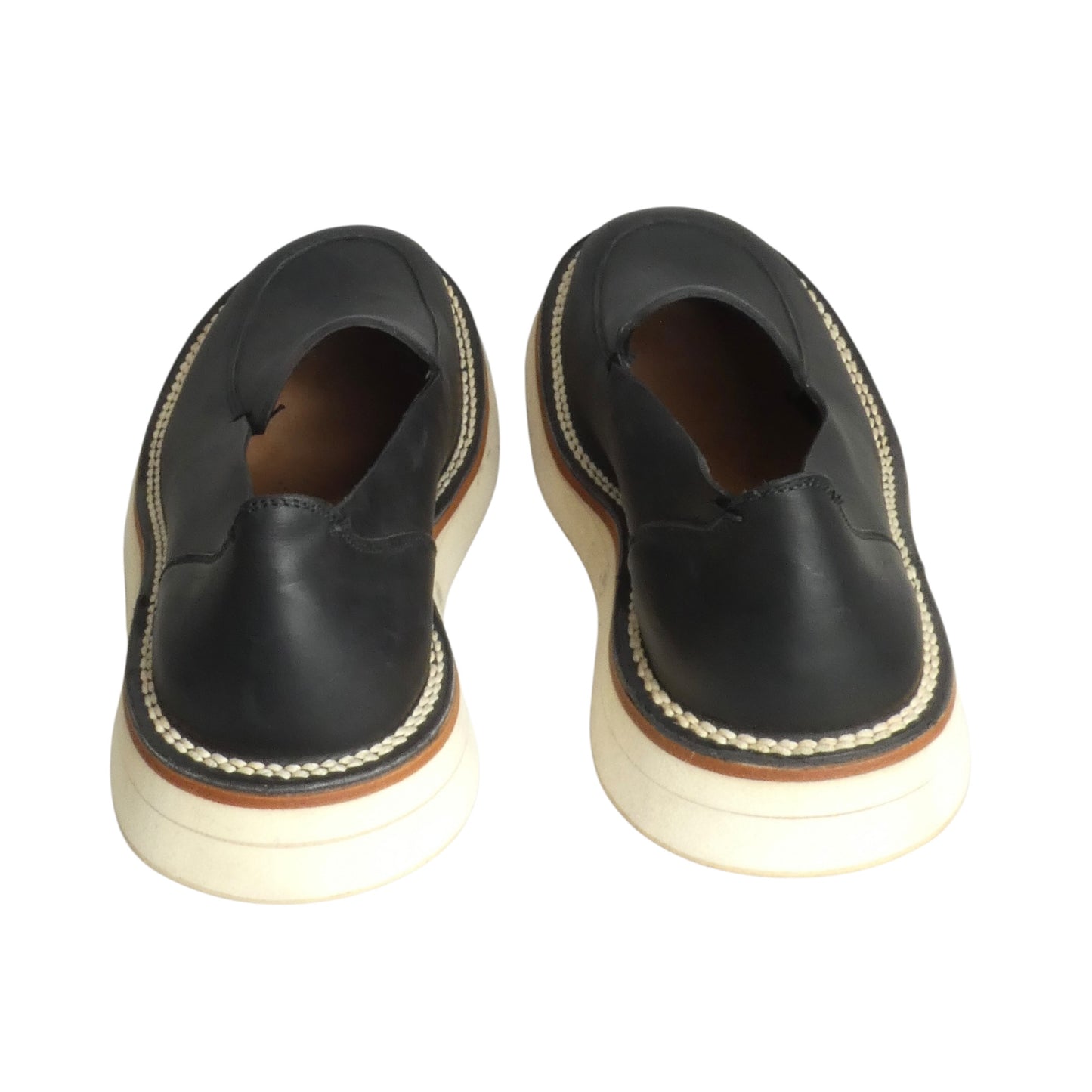 Leather Lug Loafers, Size 10 1/2
