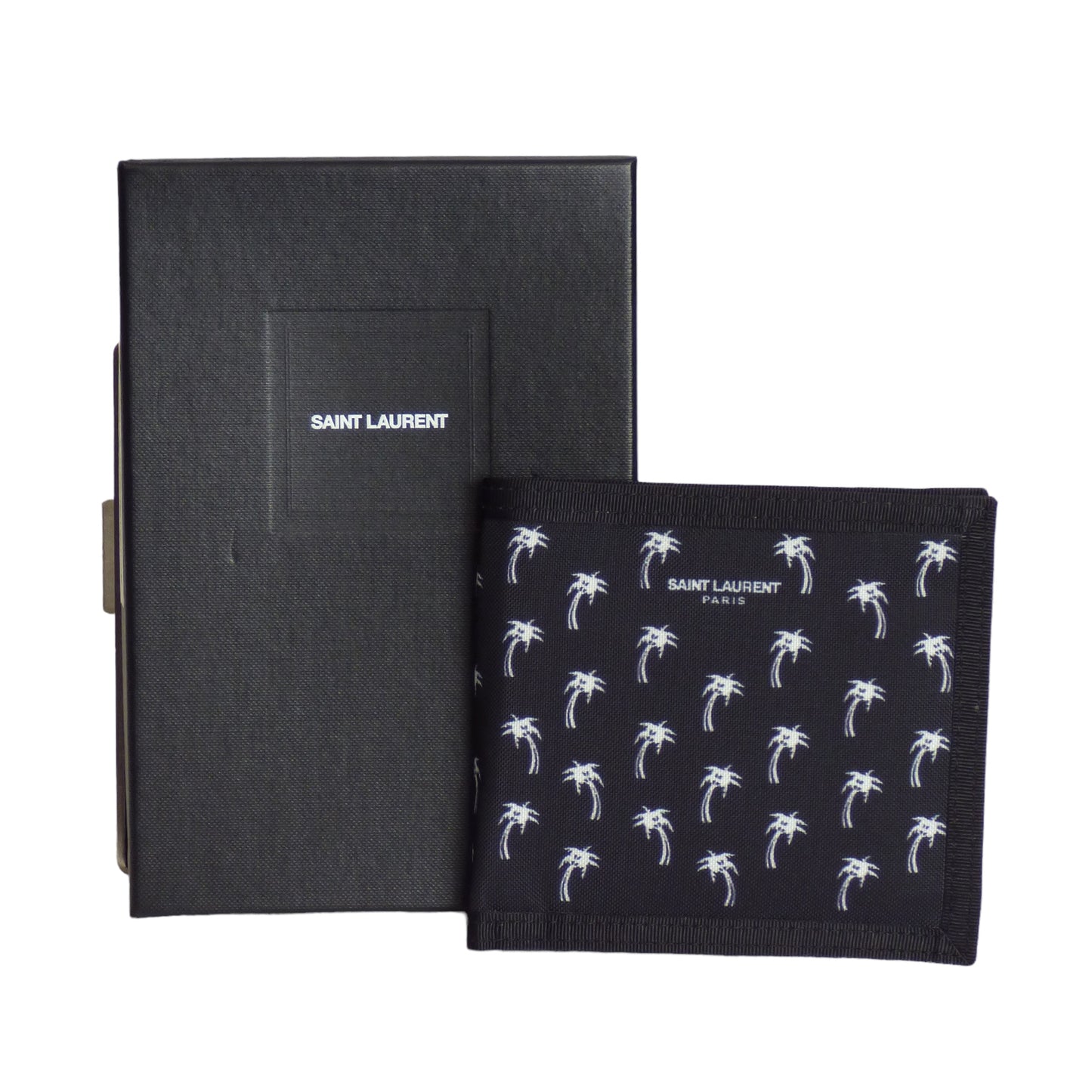 SAINT LAURENT- NWT Nylon Palm Tree Billfold Wallet