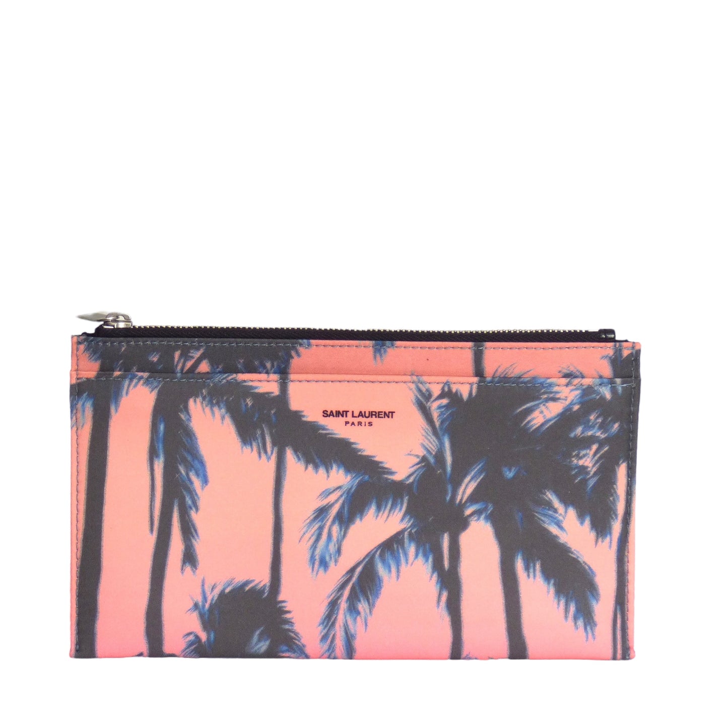 SAINT LAURENT- NWT Nylon Diva Palm Tree Pouch