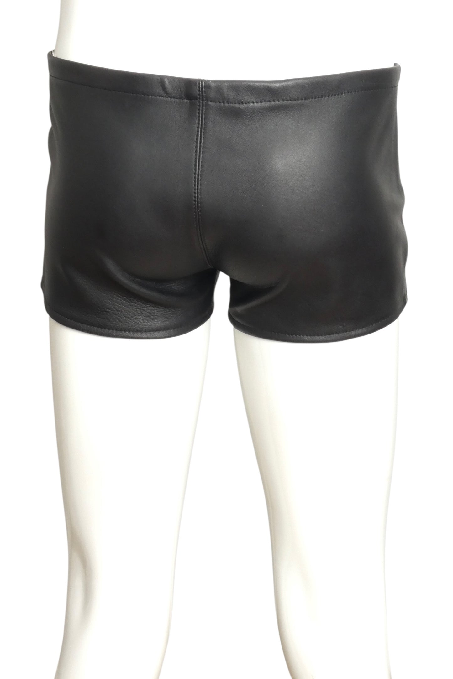 1980s Leather Shorts, Waist 32"