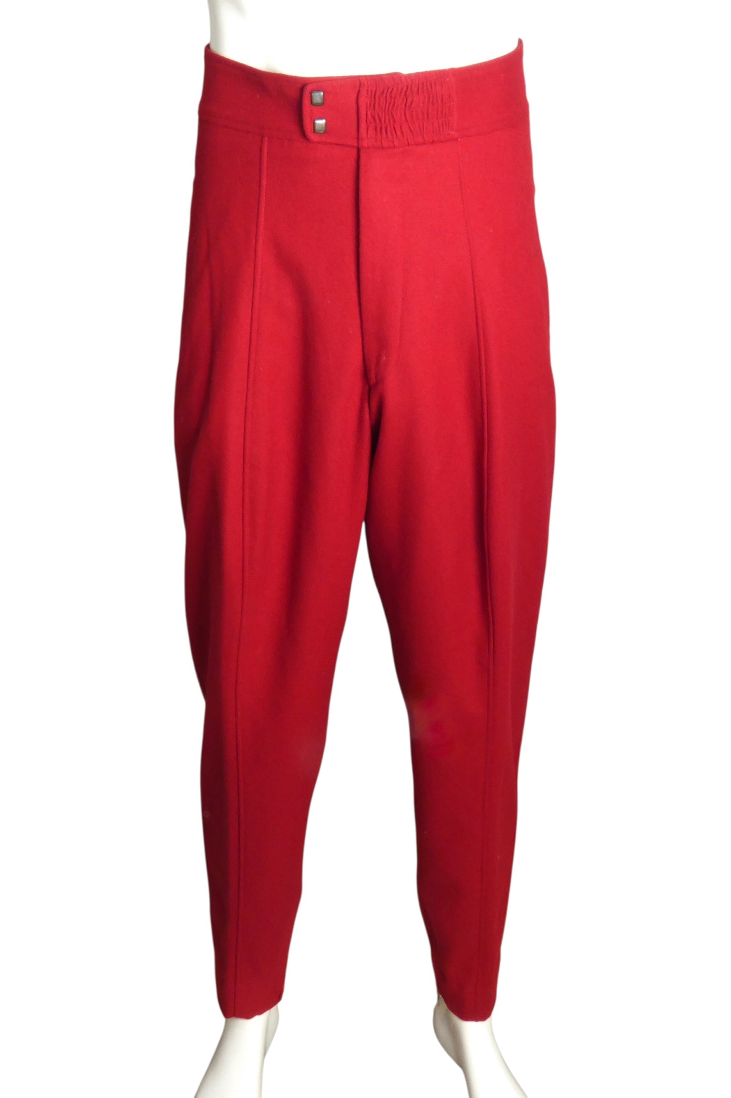 1980s Wool Flannel Trousers, W-32"