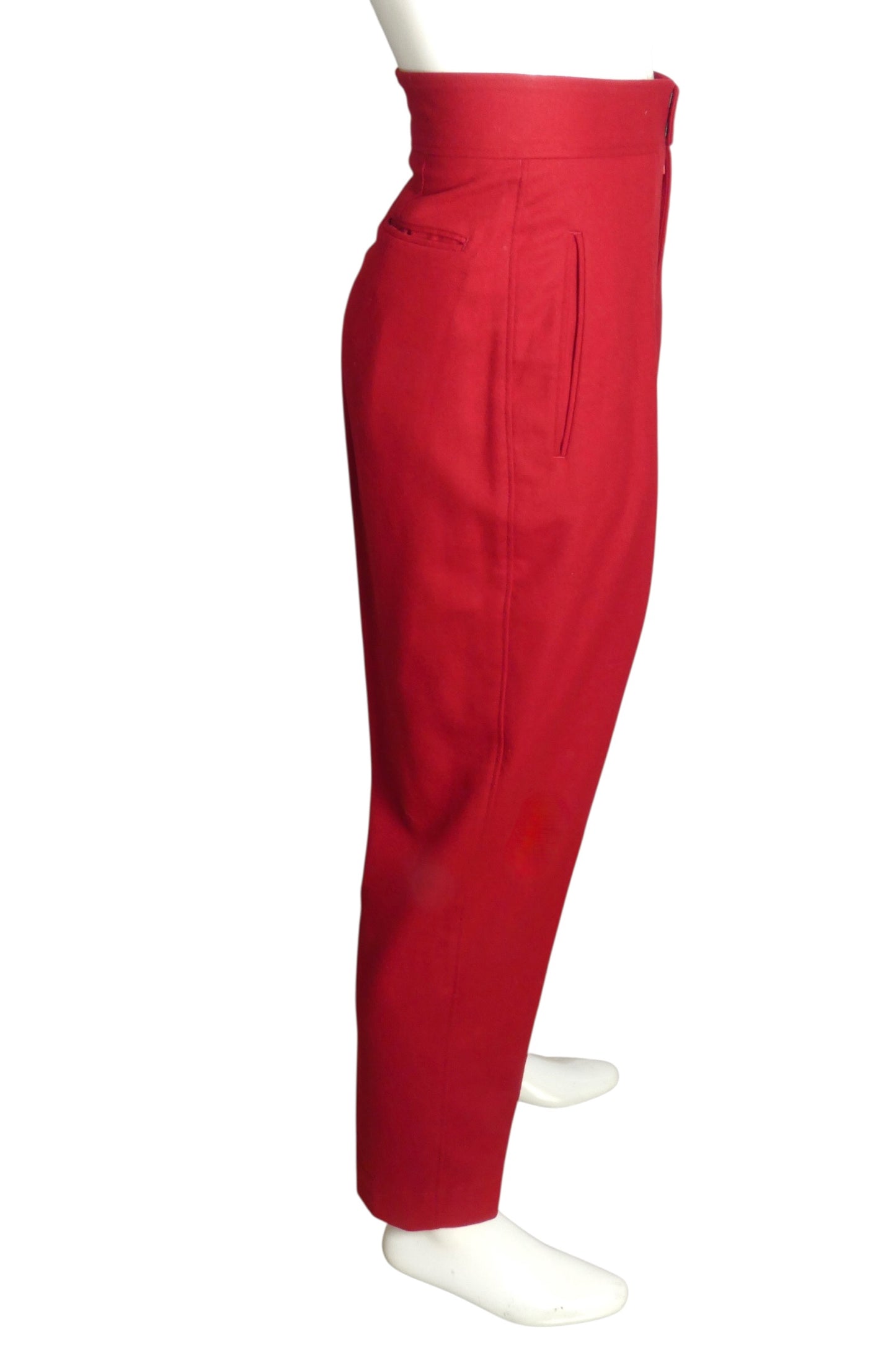 1980s Wool Flannel Trousers, W-32"