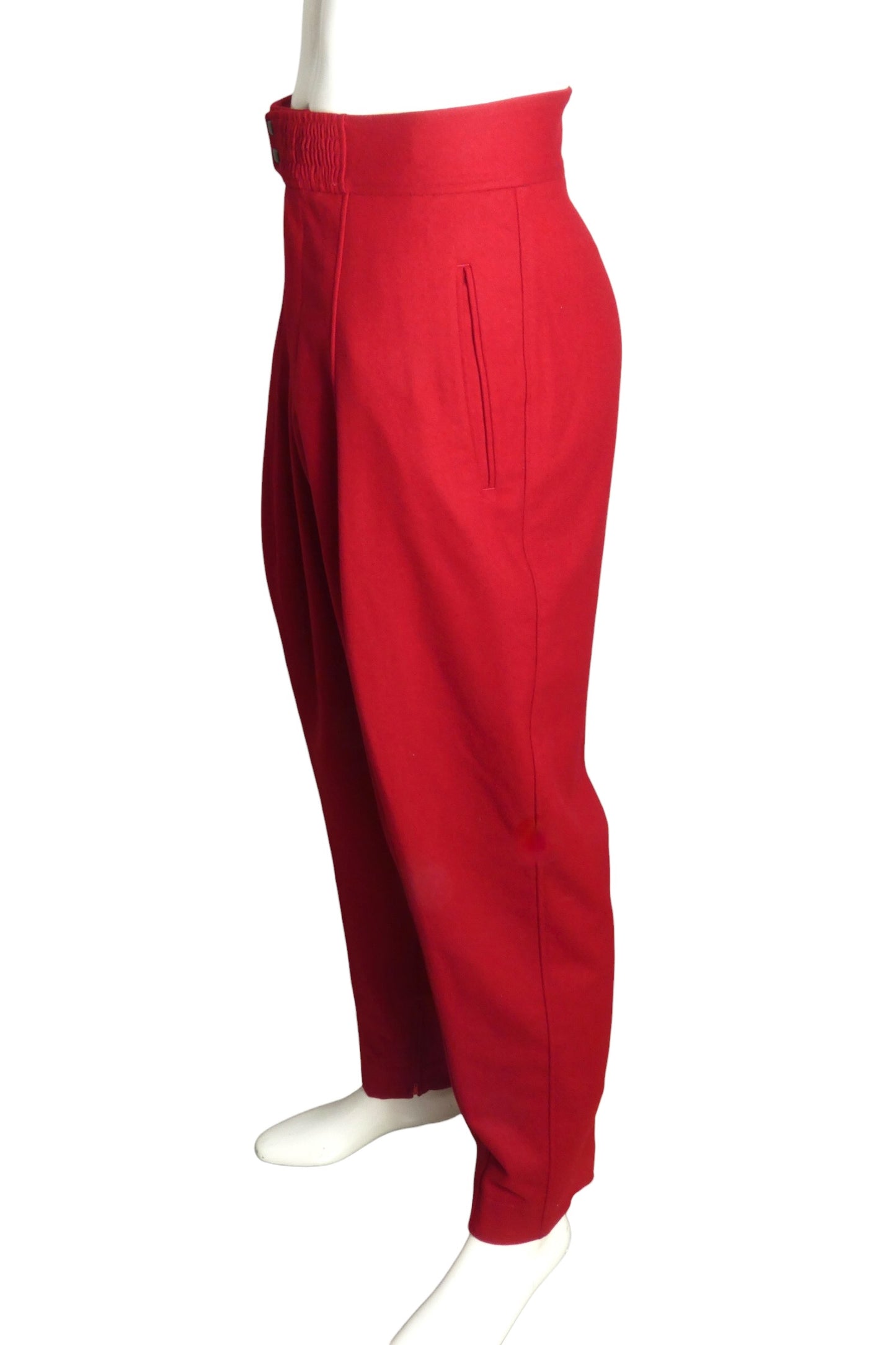 1980s Wool Flannel Trousers, W-32"