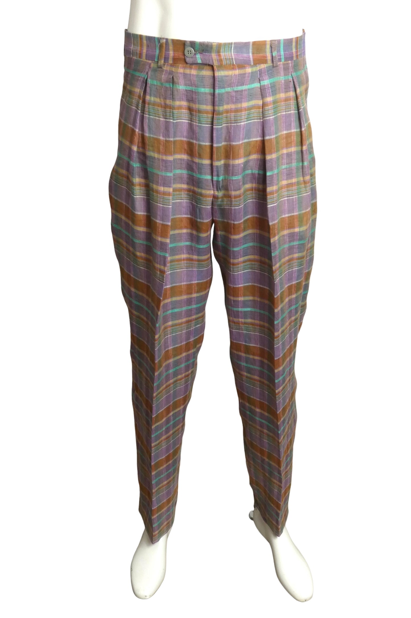 1980s Rayon Print Suit, Size Large