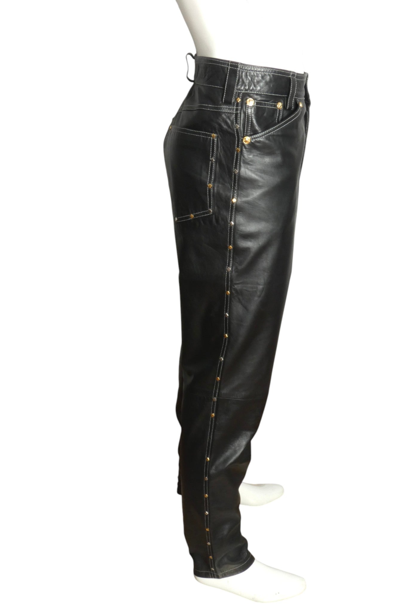 1990s Leather Pants, Waist 32