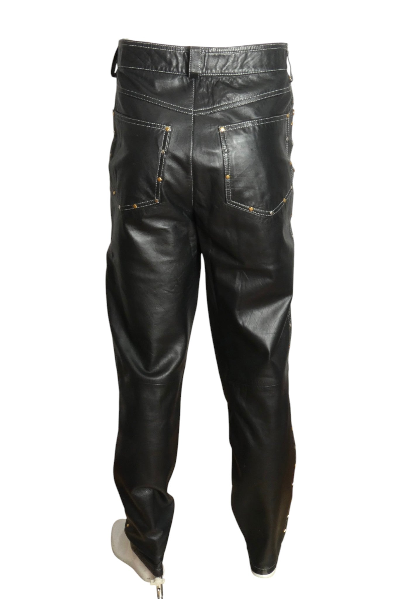 1990s Leather Pants, Waist 32