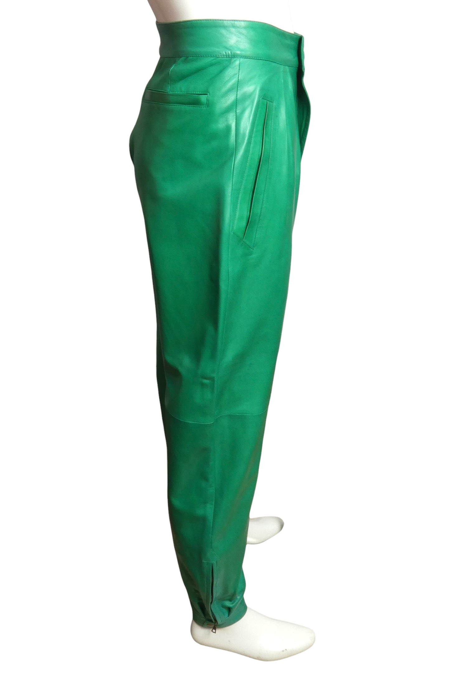 1980s Leather Pants, Waist 28