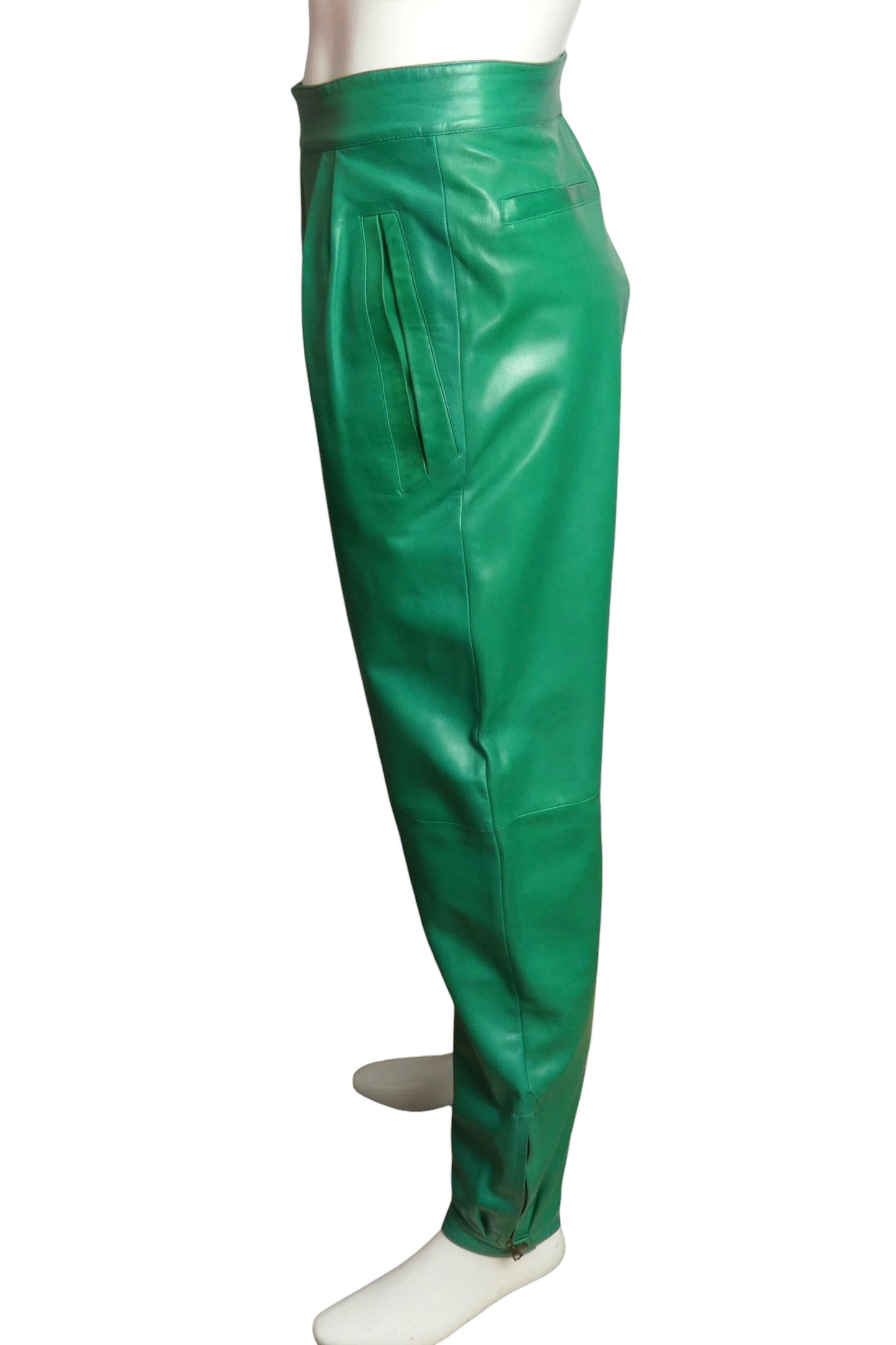 1980s Leather Pants, Waist 28