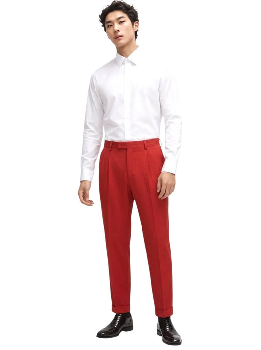 1990s Wool Gaberdine Trousers, W-32"
