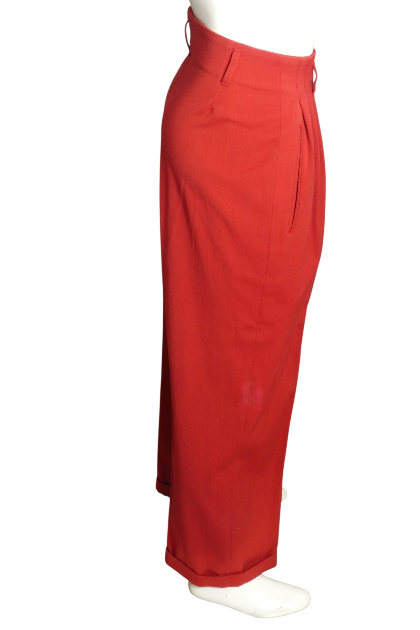 1990s Wool Gaberdine Trousers, W-32"