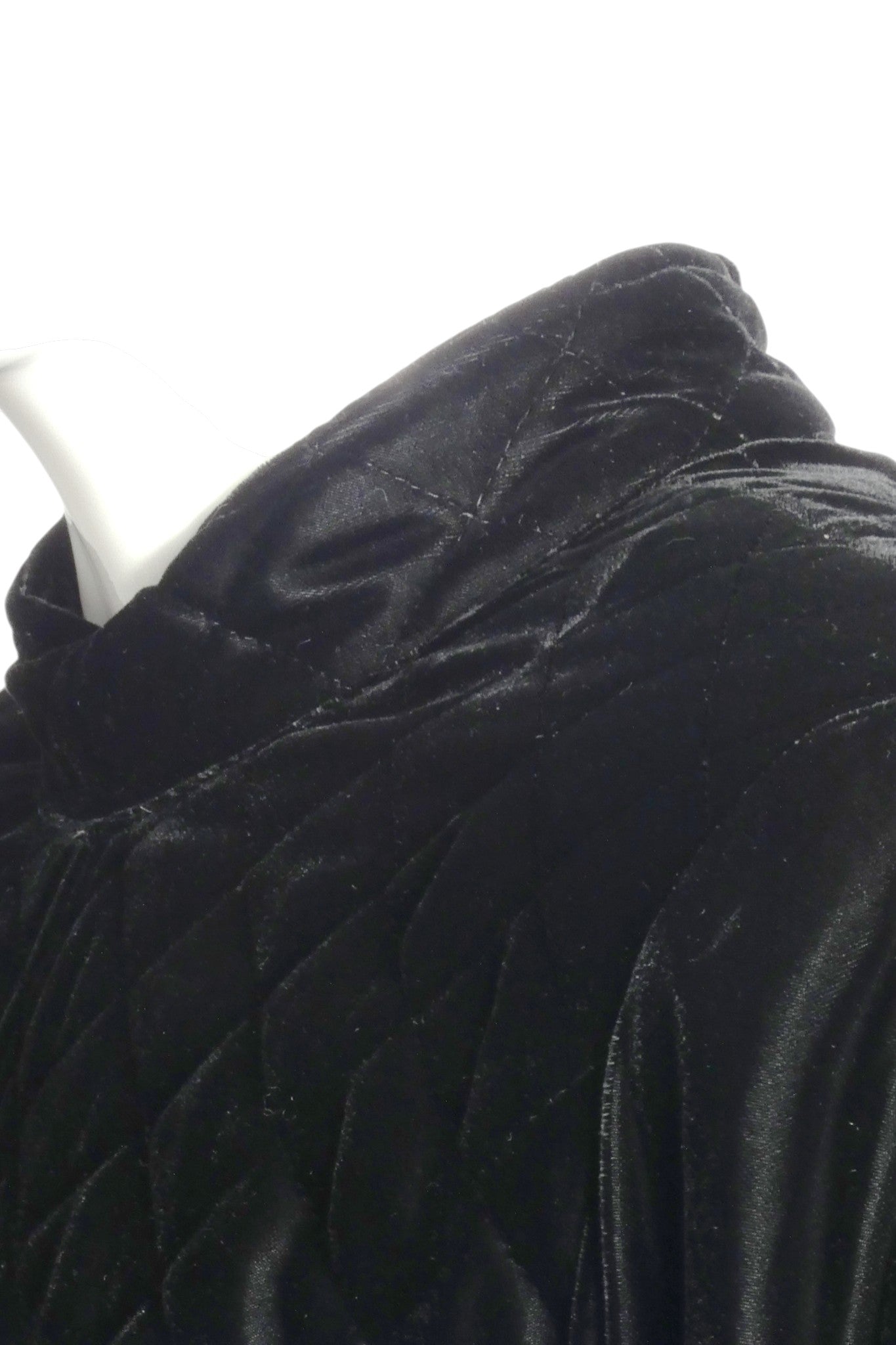 1980s Quilted Velvet Reverse Jacket, Size Large