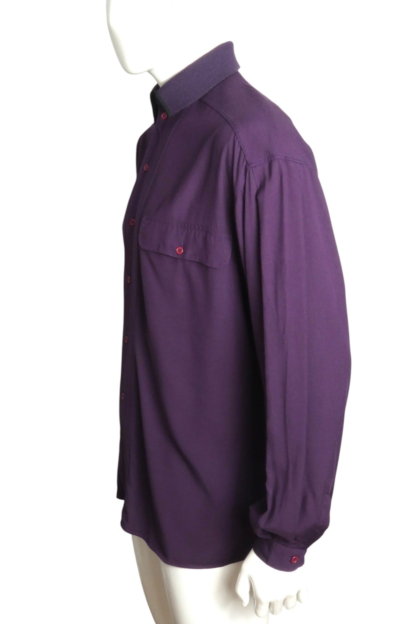 1990s Gaberdine L/S Shirt, Size Large