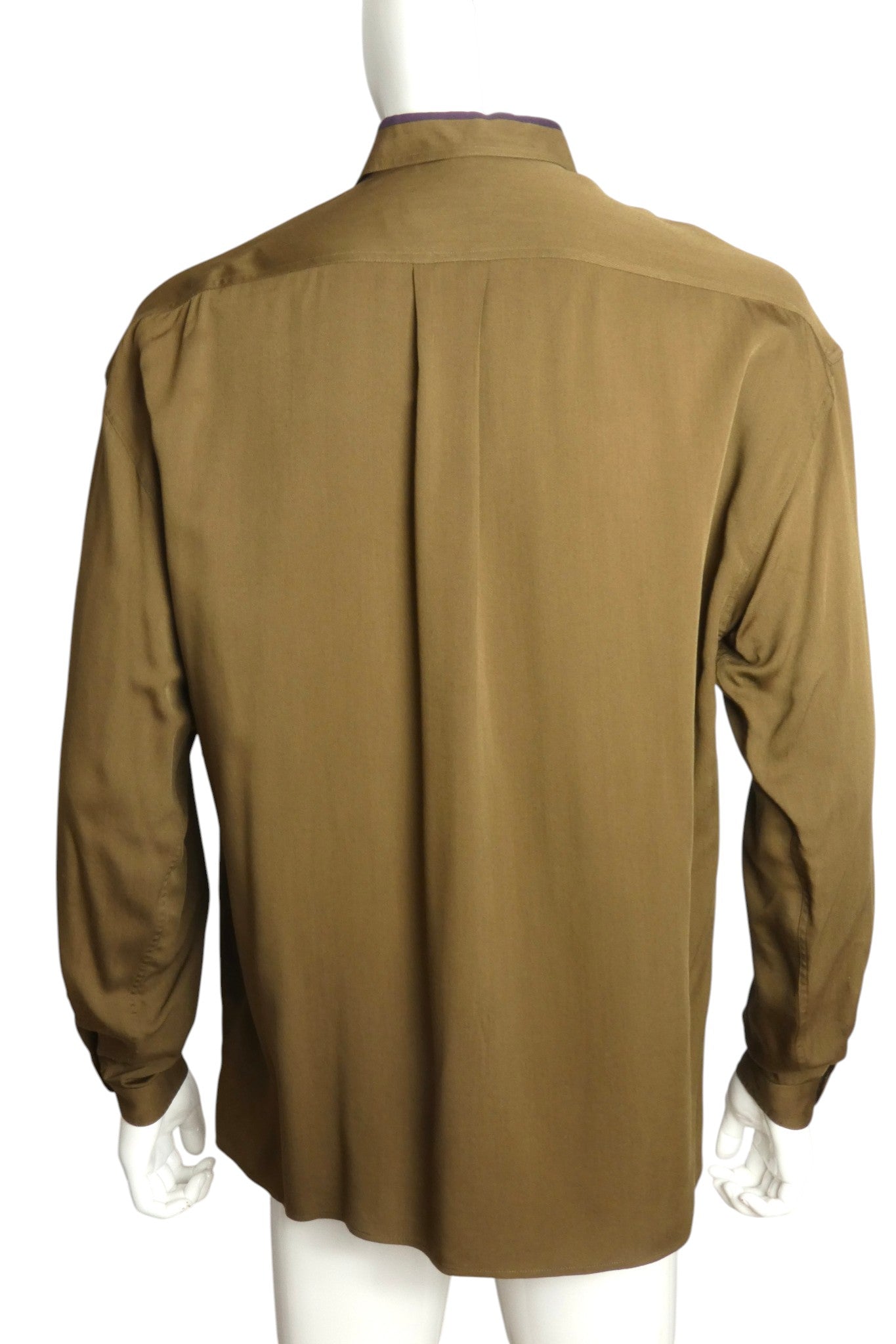 1990s Rayon L/S Shirt, Size Medium