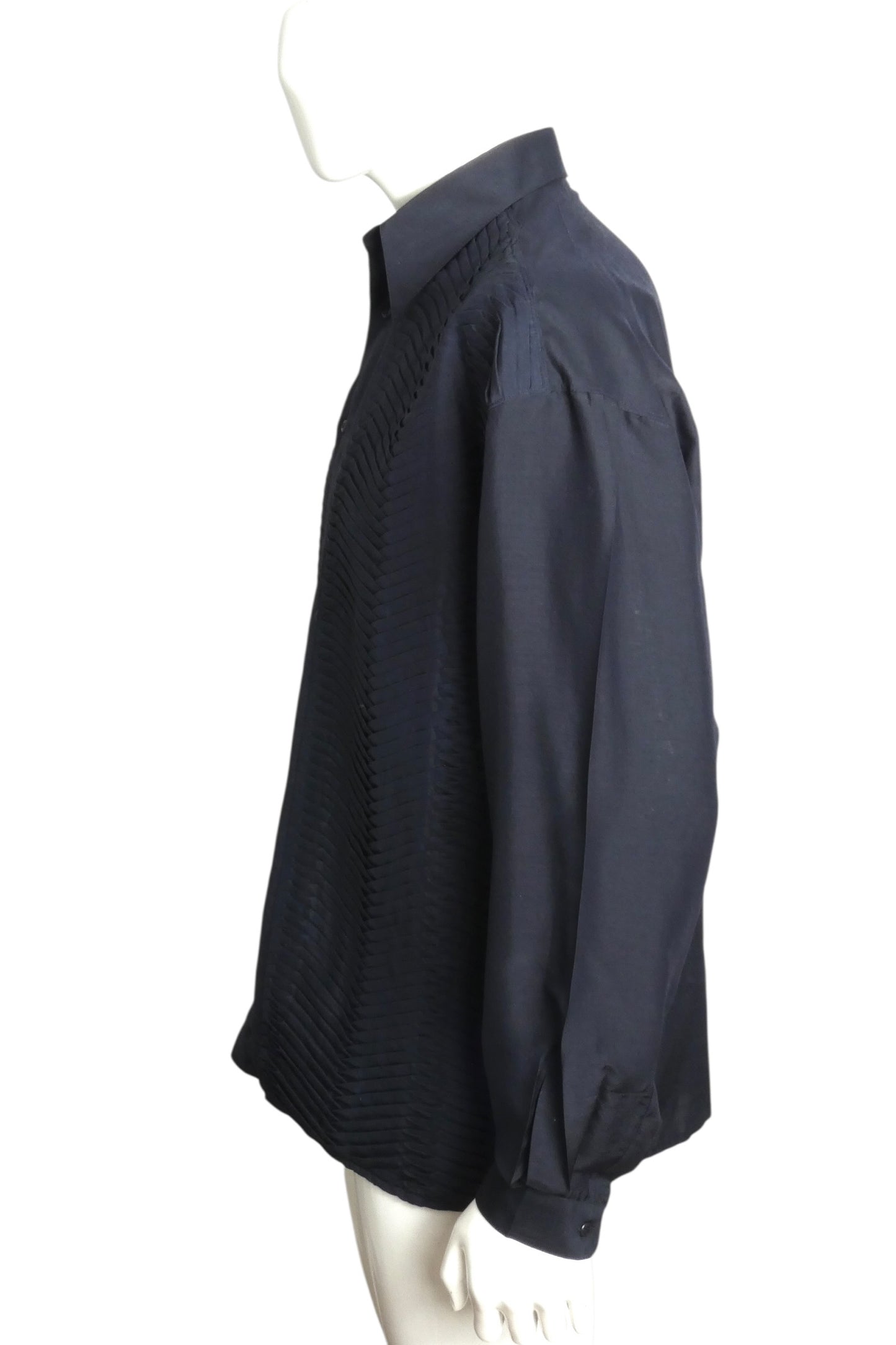 1990s Pleated Shirt, Size-Large