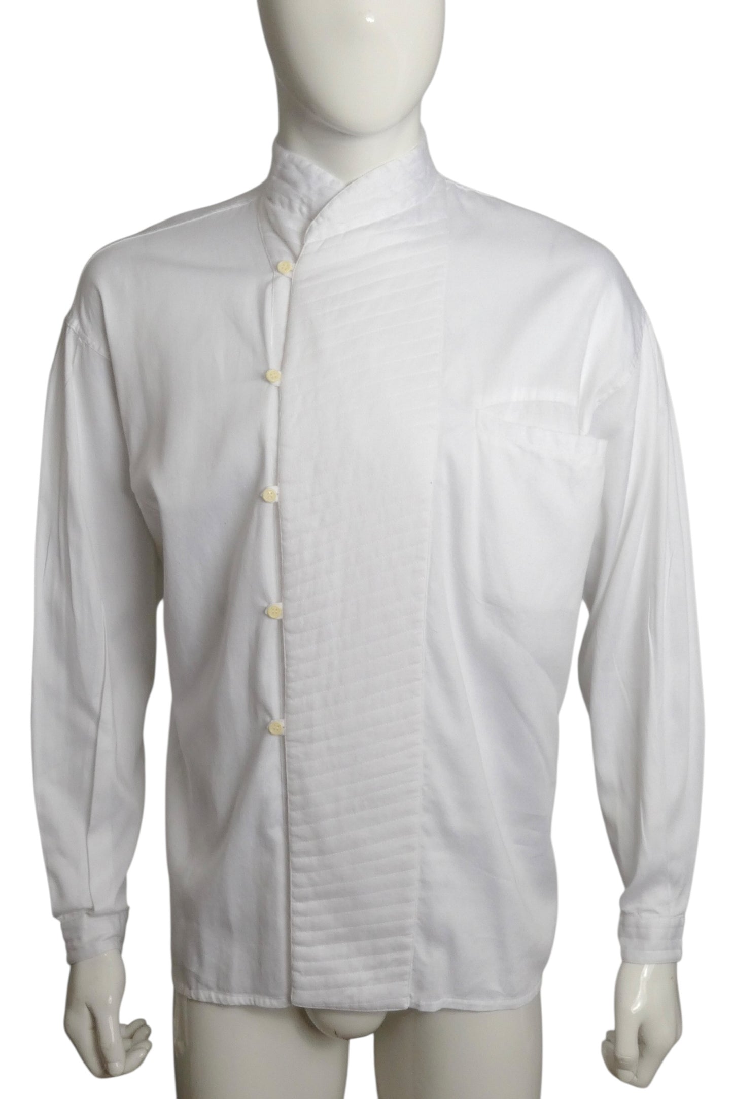 1980s Quilted Cotton Shirt, Size Medium
