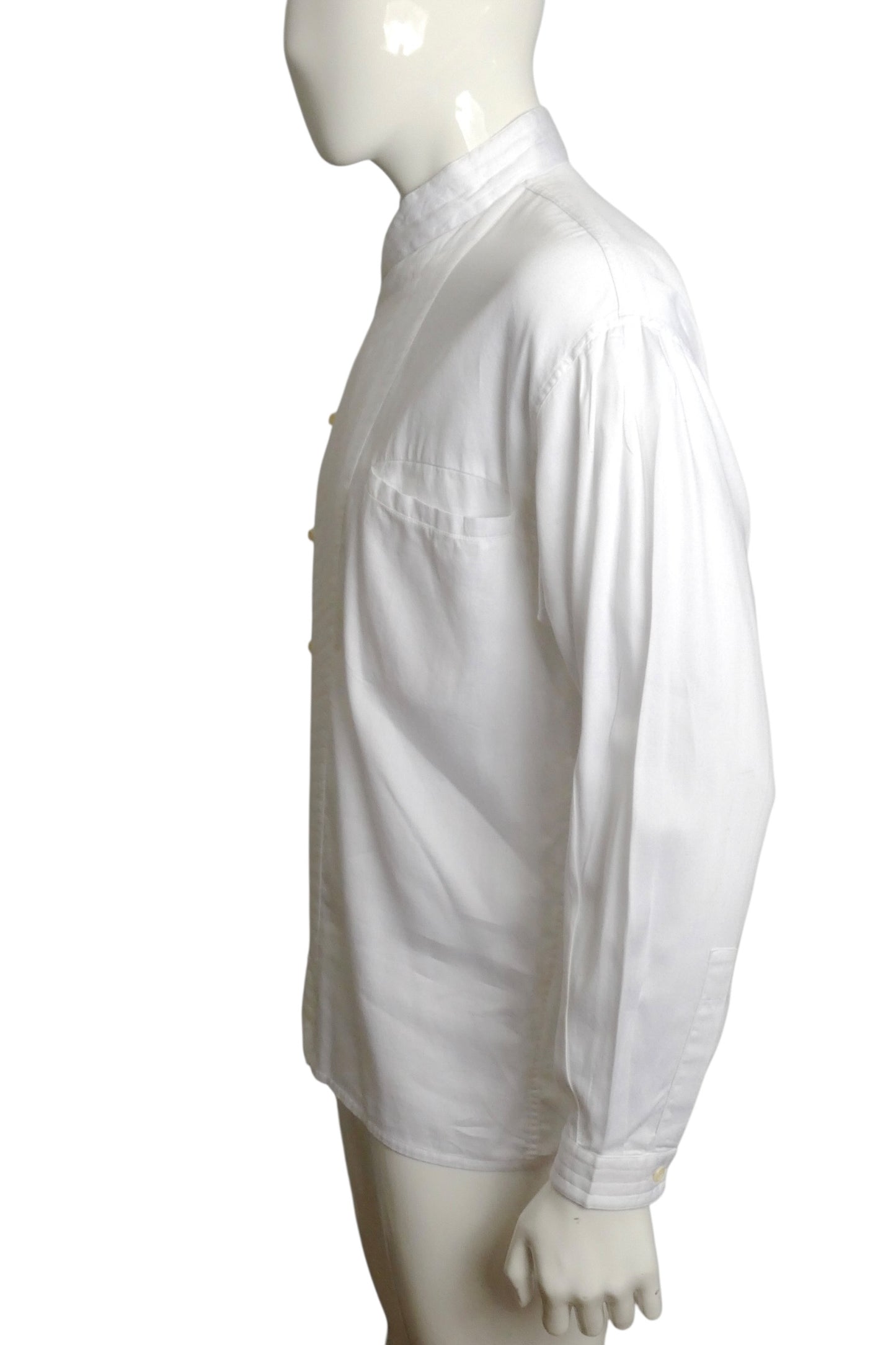 1980s Quilted Cotton Shirt, Size Medium