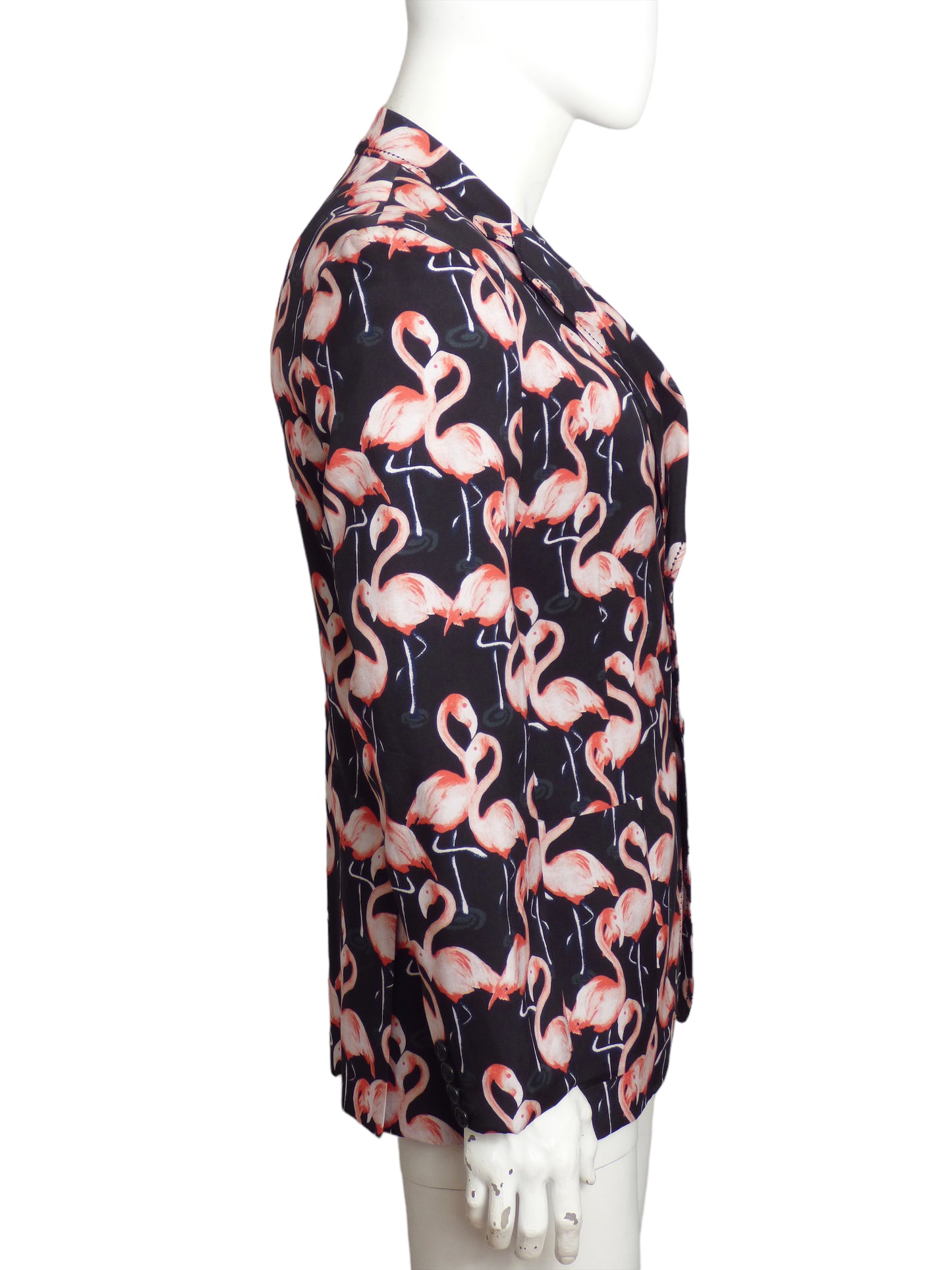 MARC JACOBS- 2015 Flamingo Print Blazer, Size Small