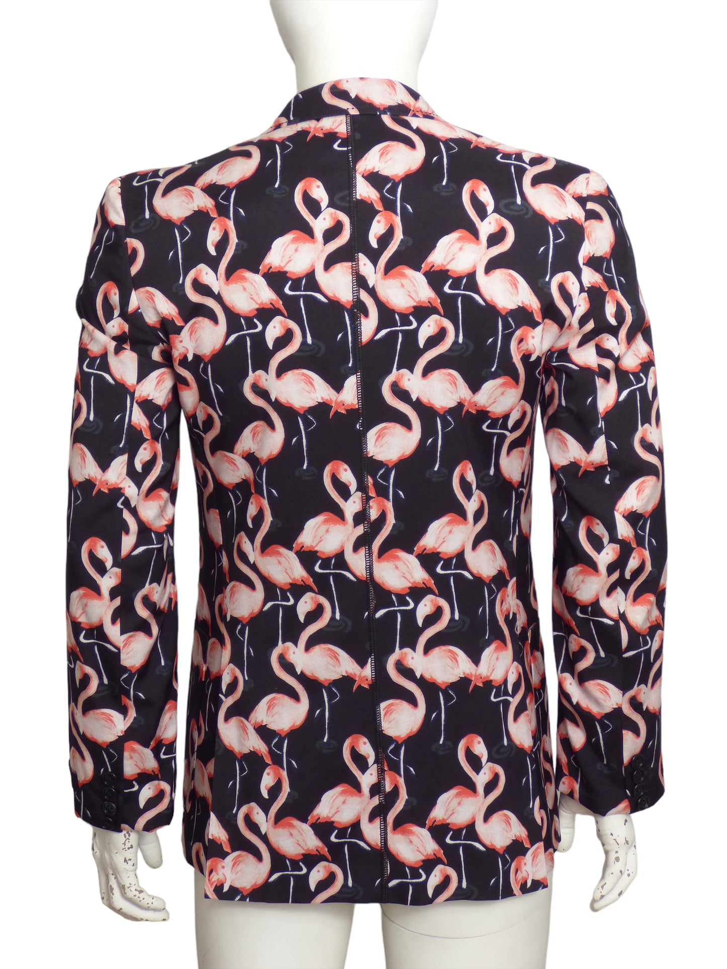 MARC JACOBS- 2015 Flamingo Print Blazer, Size Small