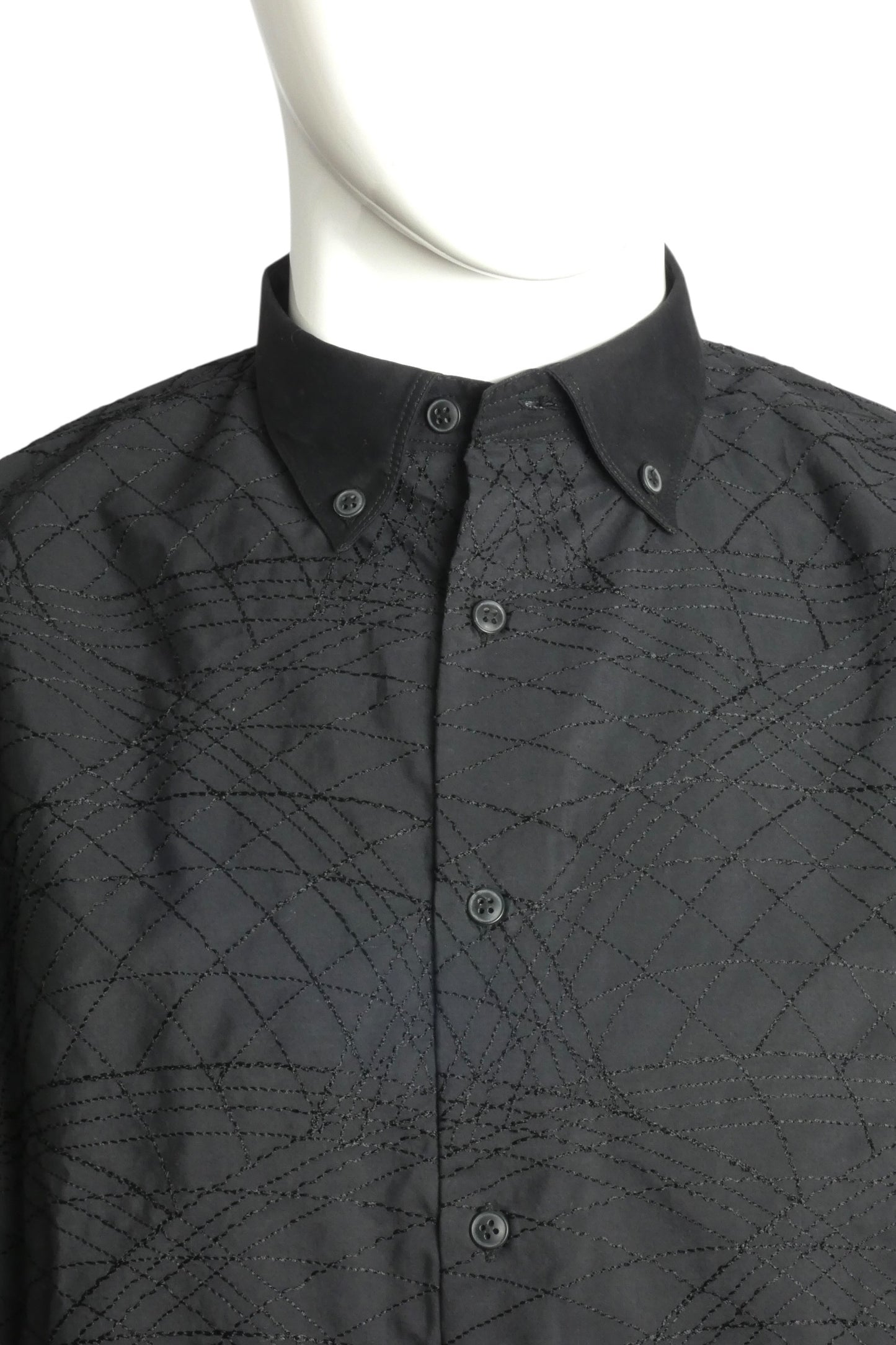 1990s Embroidered Cotton Shirt, Size Large