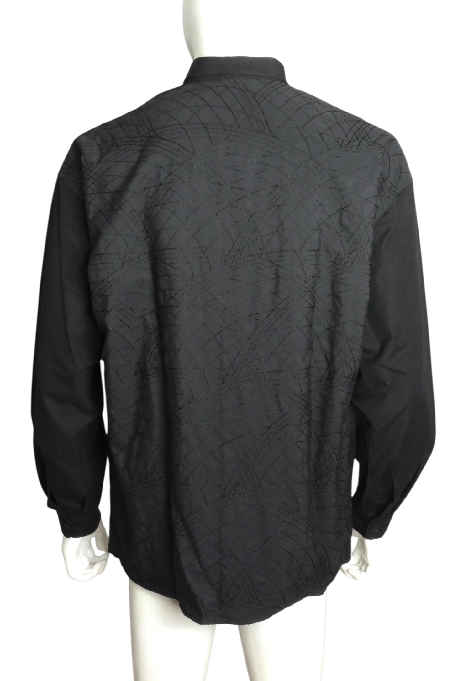 1990s Embroidered Cotton Shirt, Size Large