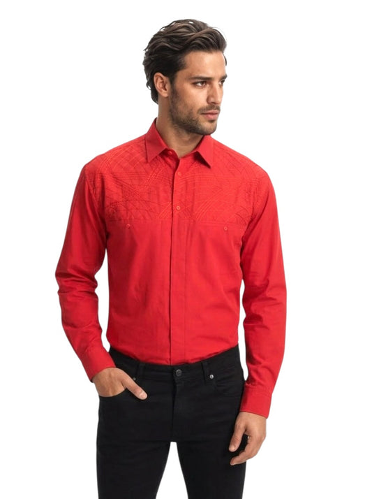 1990s Embroidered Shirt, Size Large