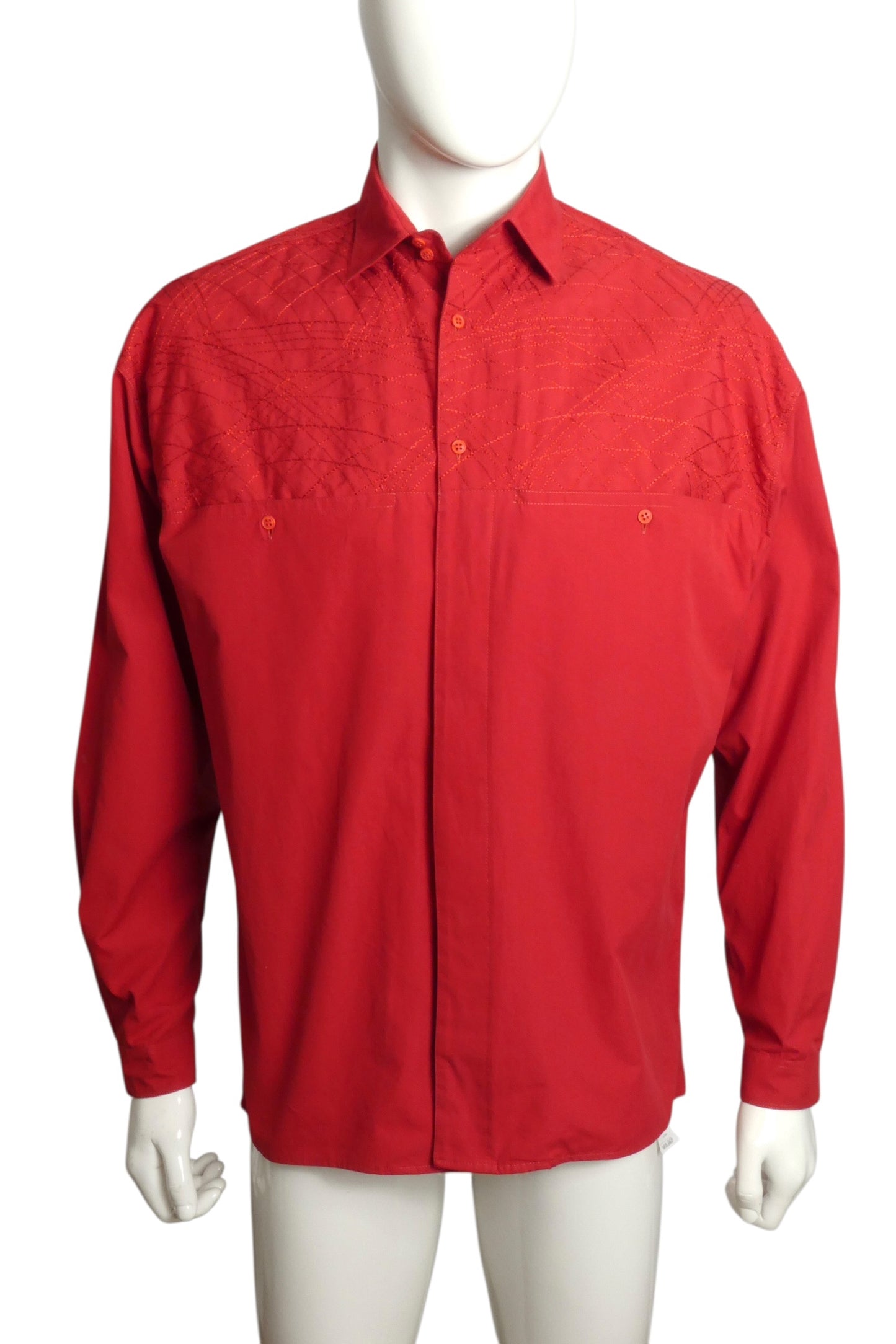 1990s Embroidered Shirt, Size Large