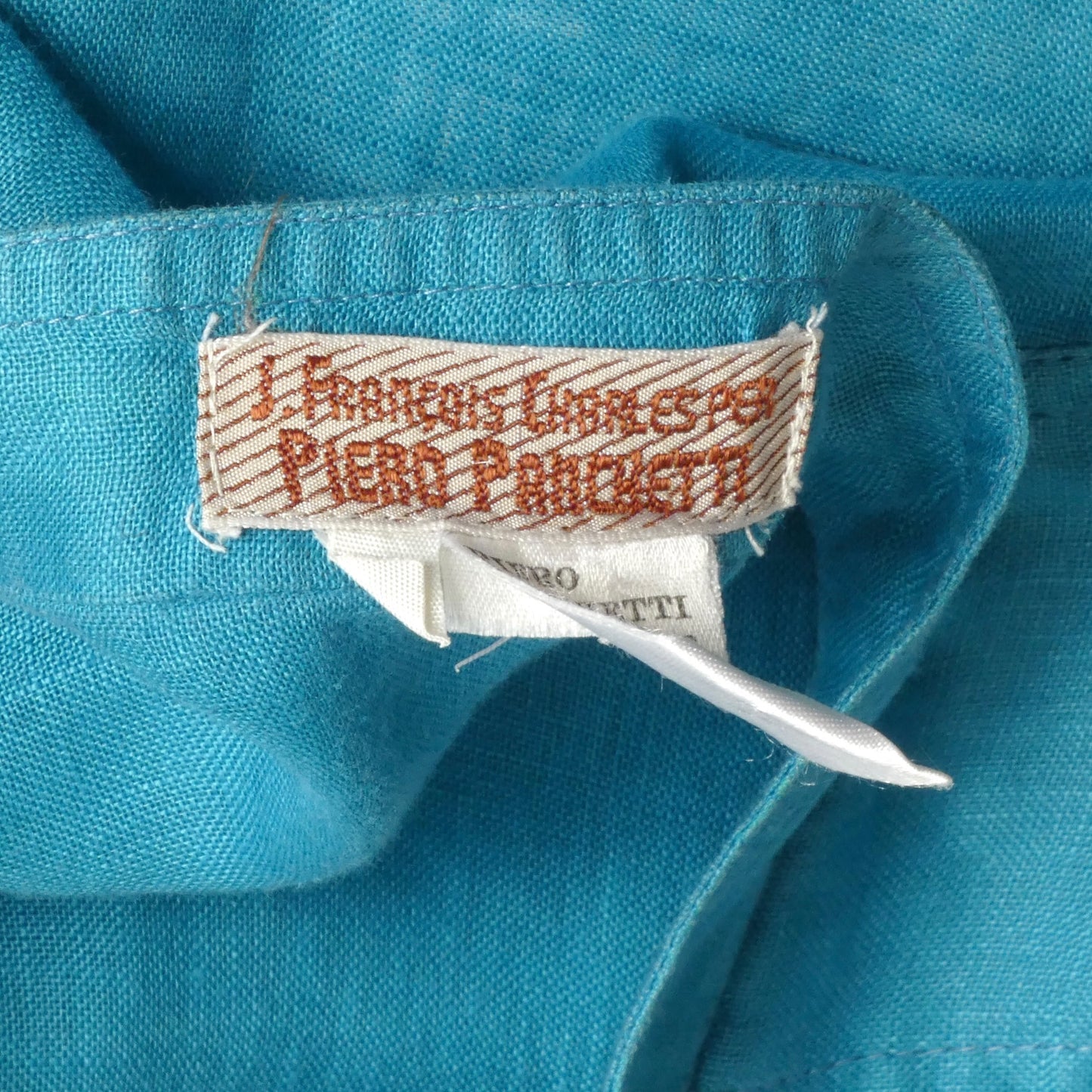 1980s Linen S/S Shirt, Size Medium